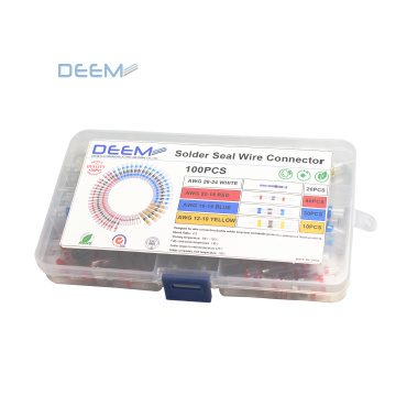 DEEM Power Charging 100 pcs Durable heat shrink wire connector kit for wire